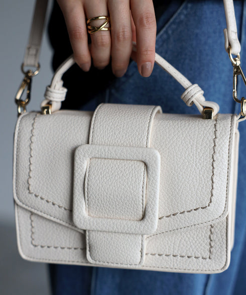 【雑誌掲載】2WAYスクエアバックルショルダーバッグ 12-1091